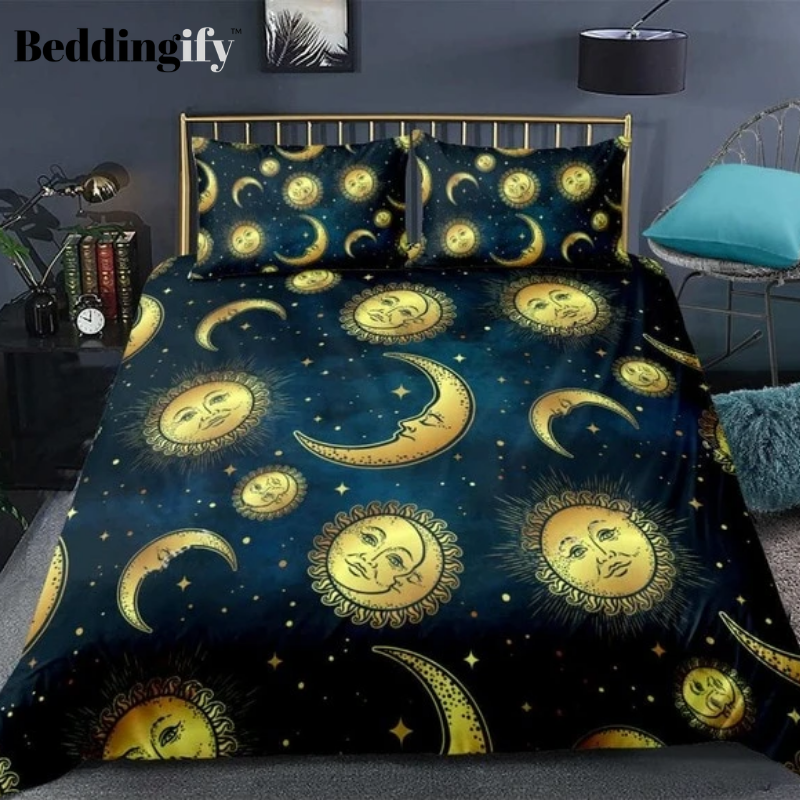 Celestial Moon and Sun Bedding Set - Beddingify