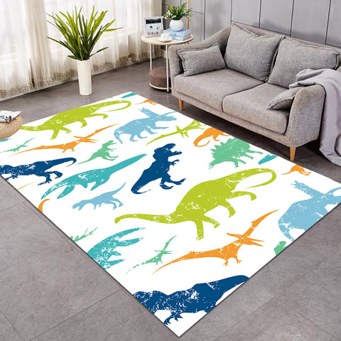 Image of Dino Silhouettes SW1167 Rug