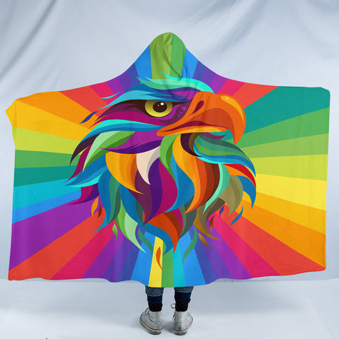 Image of Multicolored Hawk SW2050 Hooded Blanket