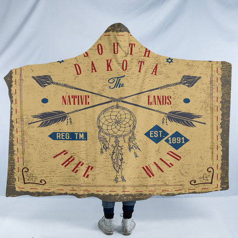 Image of Native American Style SW2502 Hooded Blanket
