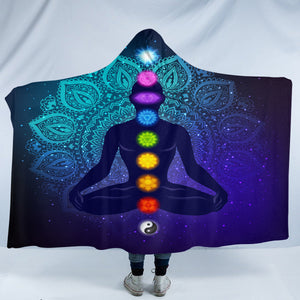 Chakra Element Icons SW1841 Hooded Blanket