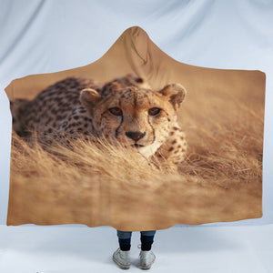3D Cheetah SW2496 Hooded Blanket