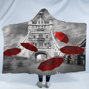 Rainy London SW1837 Hooded Blanket