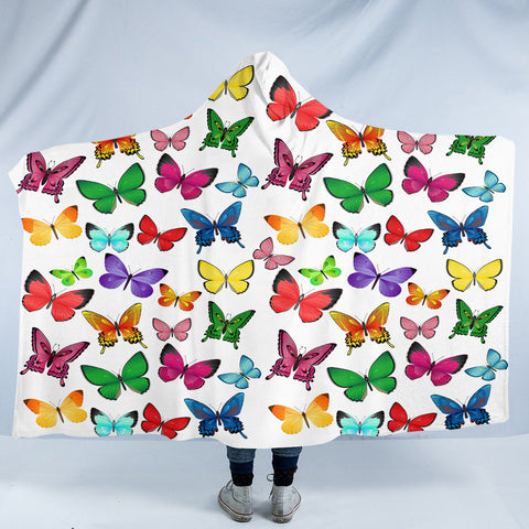 Image of Butterfly Collection SW2465 Hooded Blanket