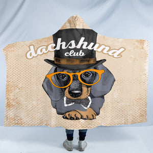 Dachshund Club SW2529 Hooded Blanket
