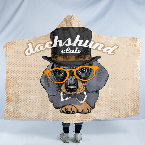 Image of Dachshund Club SW2529 Hooded Blanket