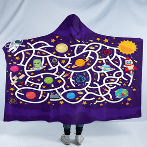 Space Maze SW1711 Hooded Blanket