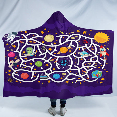 Image of Space Maze SW1711 Hooded Blanket