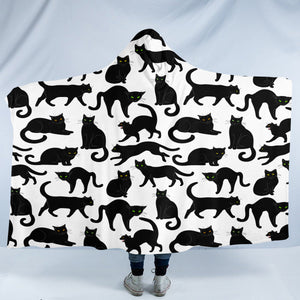 Cat Shadows SW1828 Hooded Blanket