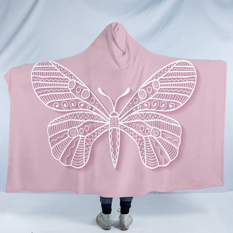 Image of Lined Butterfly SW2002 Hooded Blanket
