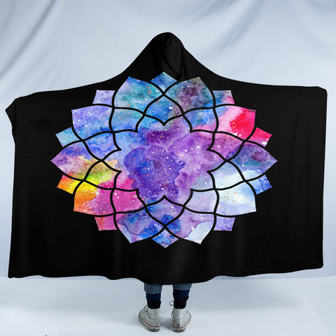 Image of Nebula Mandala SW1638 Hooded Blanket