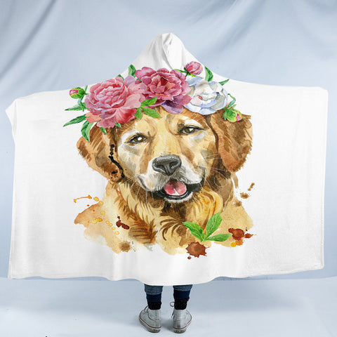 Image of Pretty Doggo SW2488 Hooded Blanket
