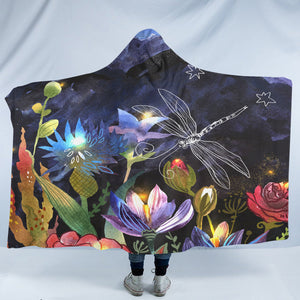 Night Dragonfly SW2052 Hooded Blanket