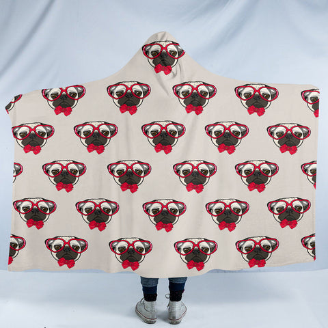 Image of Ms Pug SW2517 Hooded Blanket
