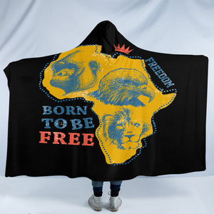 Born To Be Free SW1829 Hooded Blanket