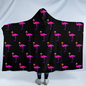Flamingo Pattern SW1751 Hooded Blanket