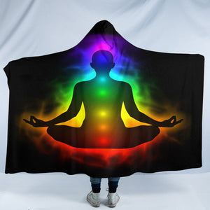 Meditation Chakras SW2470 Hooded Blanket