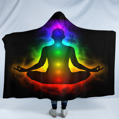 Image of Meditation Chakras SW2470 Hooded Blanket