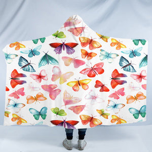 Butterflies SW2029 Hooded Blanket