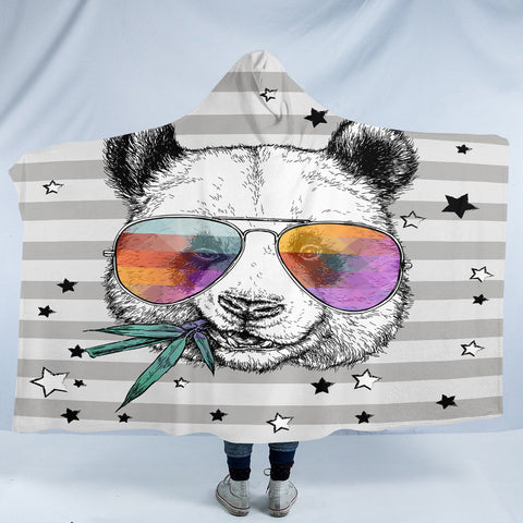 Image of Snazzy Panda SW2482 Hooded Blanket