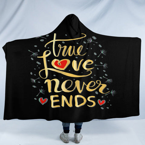 Image of True Love Never Ends SW2072 Hooded Blanket