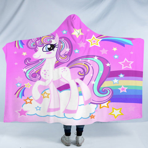 Image of Girly Unicorn SW2009 Hooded Blanket