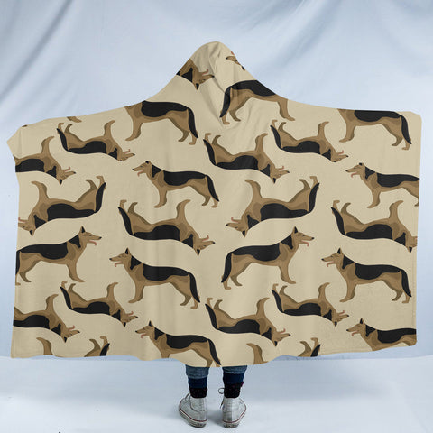 Image of German Shepherd SW2498 Hooded Blanket