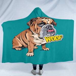 Woof Pug SW2514 Hooded Blanket