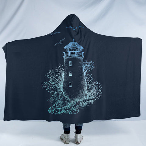 Image of Lighthouse SW2393 Hooded Blanket