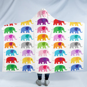 Elephant Stickers SW2061 Hooded Blanket