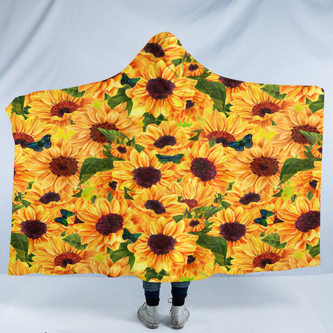 Image of Sunflower SW2034 Hooded Blanket