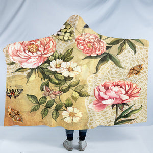 Vintage Flowers SW2232 Hooded Blanket