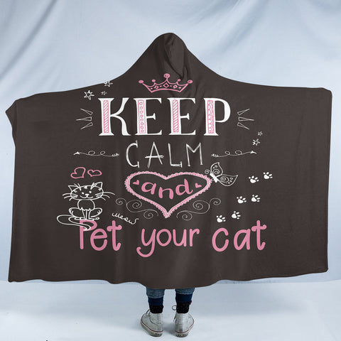 Image of Pet Your Cat SW2170 Hooded Blanket