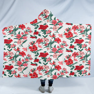 Red Blossom SW2243 Hooded Blanket