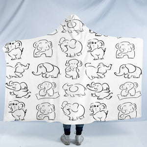 Fun Elephant SW2001 Hooded Blanket