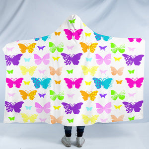 Butterfly Pattern SW2494 Hooded Blanket