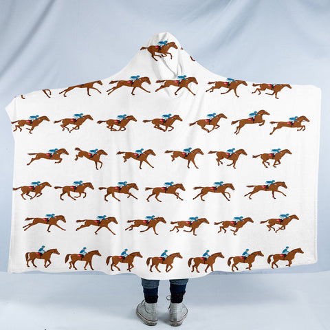 Image of Horse Rider SW2004 Hooded Blanket
