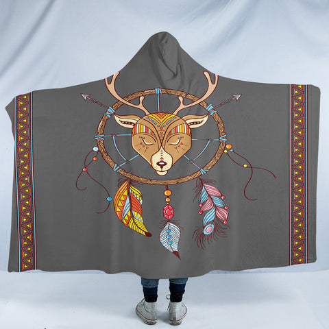 Image of Antler Dream Catcher SW2374 Hooded Blanket