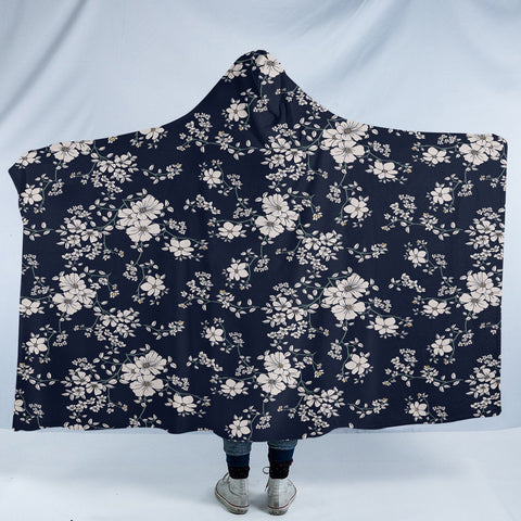 Image of Flower Patterns SW2071 Hooded Blanket