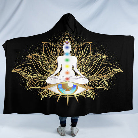 Image of Chakra Meditation SW1894 Hooded Blanket