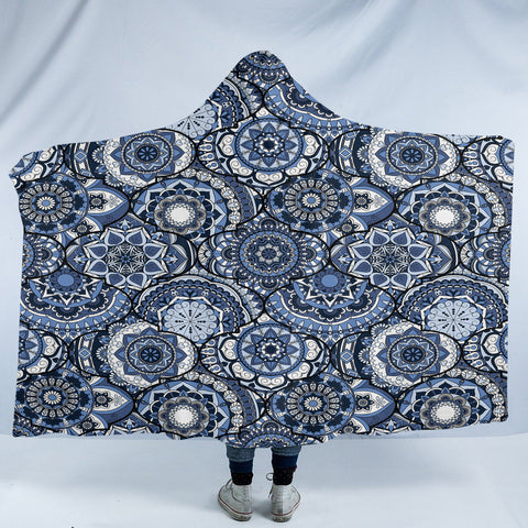 Image of Blue Rings SW2238 Hooded Blanket