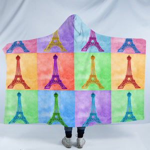 Eiffel Boxes SW1758 Hooded Blanket