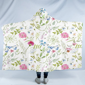 Fragile Flora SW2323 Hooded Blanket