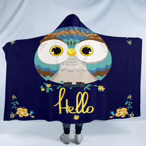 Hello Owl SW2341 Hooded Blanket