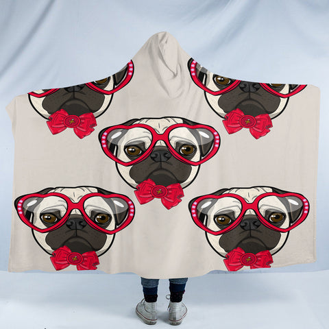Image of Ms Pug SW2516 Hooded Blanket