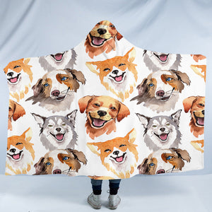 Dog Laughter SW1655 Hooded Blanket