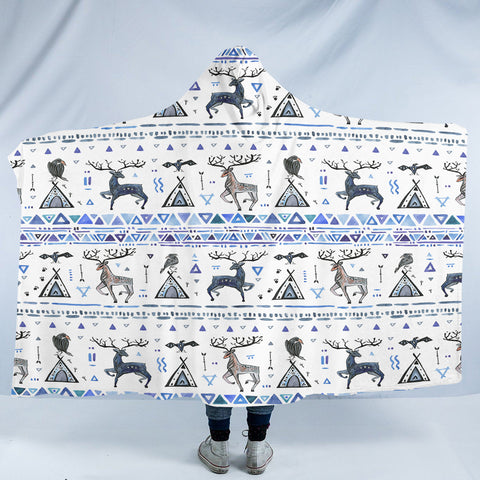 Image of Tribal Winter SW2173 Hooded Blanket