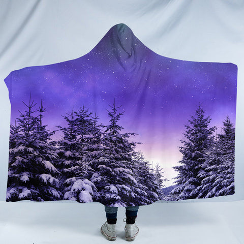 Image of Starry Night SW1741 Hooded Blanket