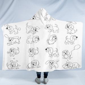 Puppies SW2006 Hooded Blanket