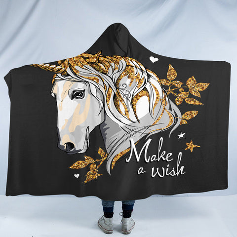 Image of Unicorn Wish SW2511 Hooded Blanket